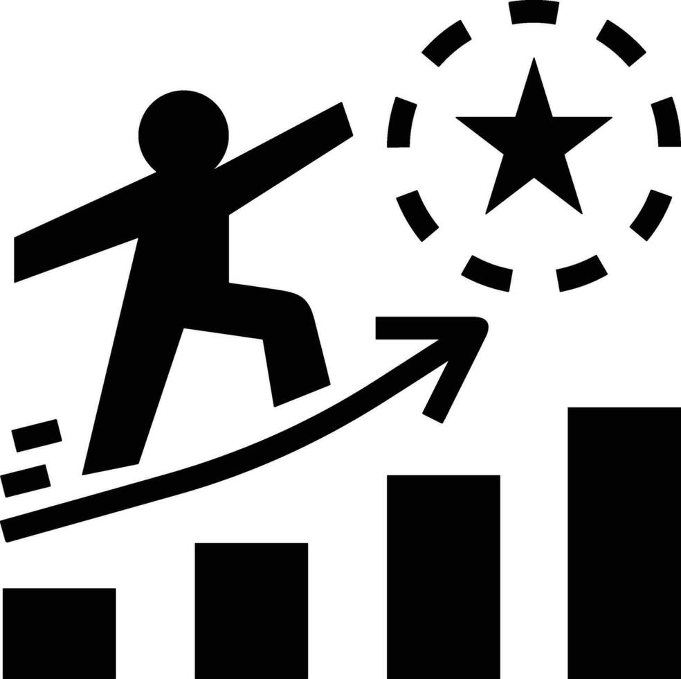 Growth business icon symbol vector image. Illustration of the progress outline infographic strategy  development design image