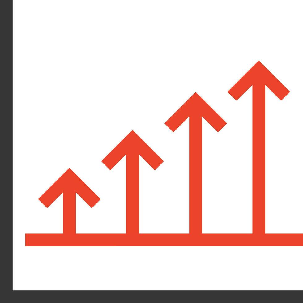 Growth business icon symbol vector image. Illustration of the progress outline infographic strategy  development design image