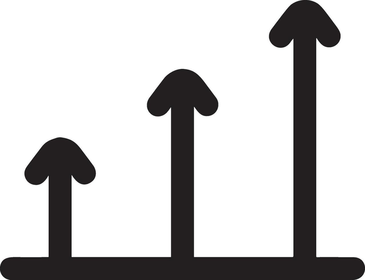 Growth business icon symbol vector image. Illustration of the progress outline infographic strategy  development design image