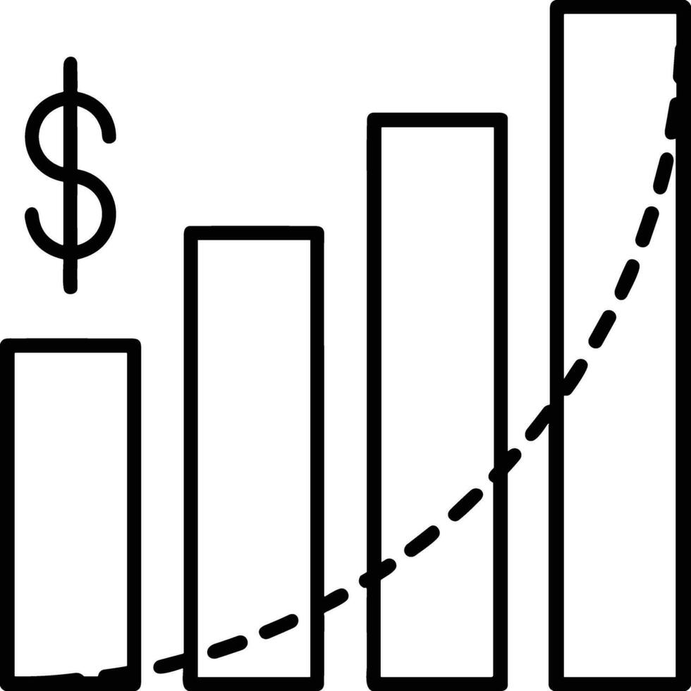 Growth business icon symbol vector image. Illustration of the progress outline infographic strategy  development design image