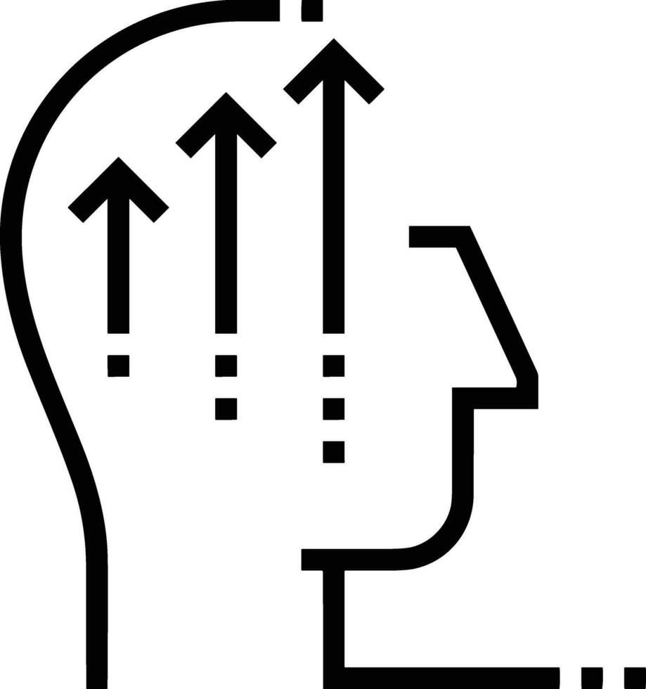 Growth business icon symbol vector image. Illustration of the progress outline infographic strategy  development design image