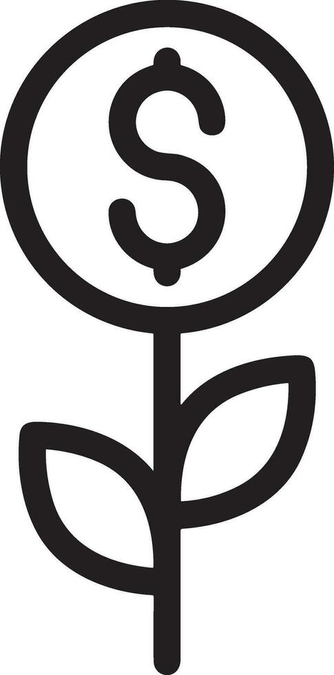 Growth business icon symbol vector image. Illustration of the progress outline infographic strategy  development design image