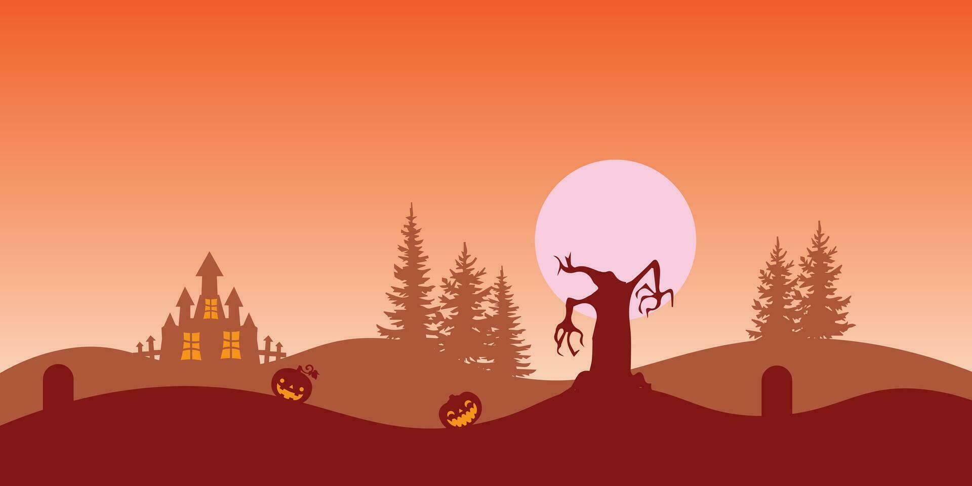 Vector background design with halloween theme