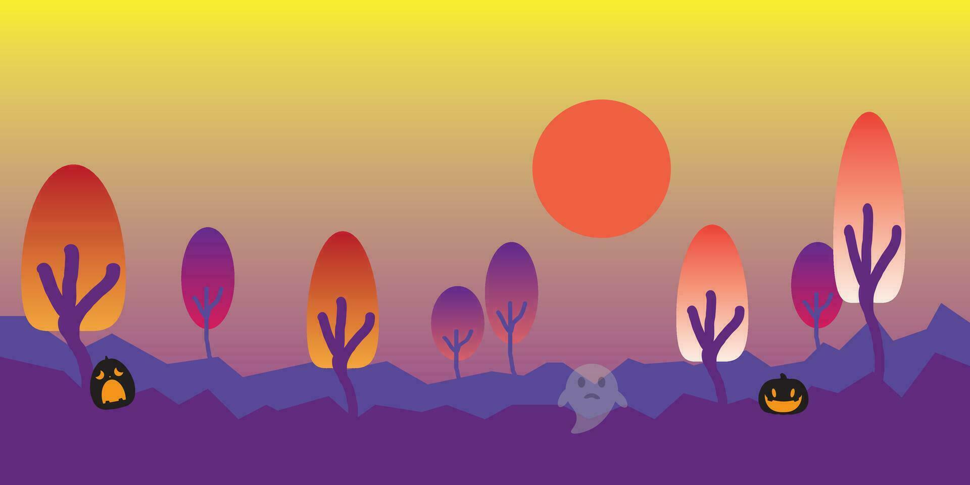 Vector background design with halloween theme