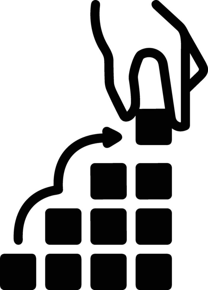 Growth business icon symbol vector image. Illustration of the progress outline infographic strategy  development design image