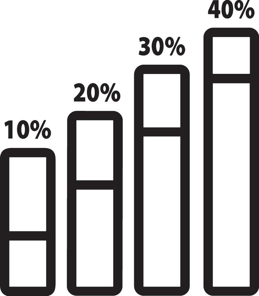 Growth business icon symbol vector image. Illustration of the progress outline infographic strategy  development design image