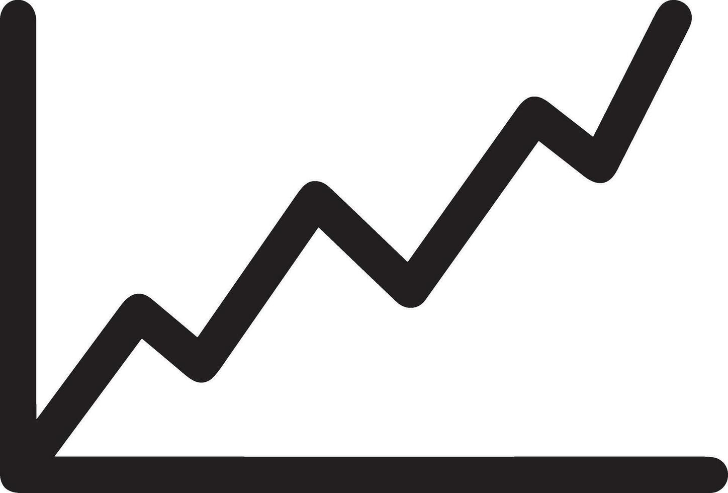 Growth business icon symbol vector image. Illustration of the progress outline infographic strategy  development design image