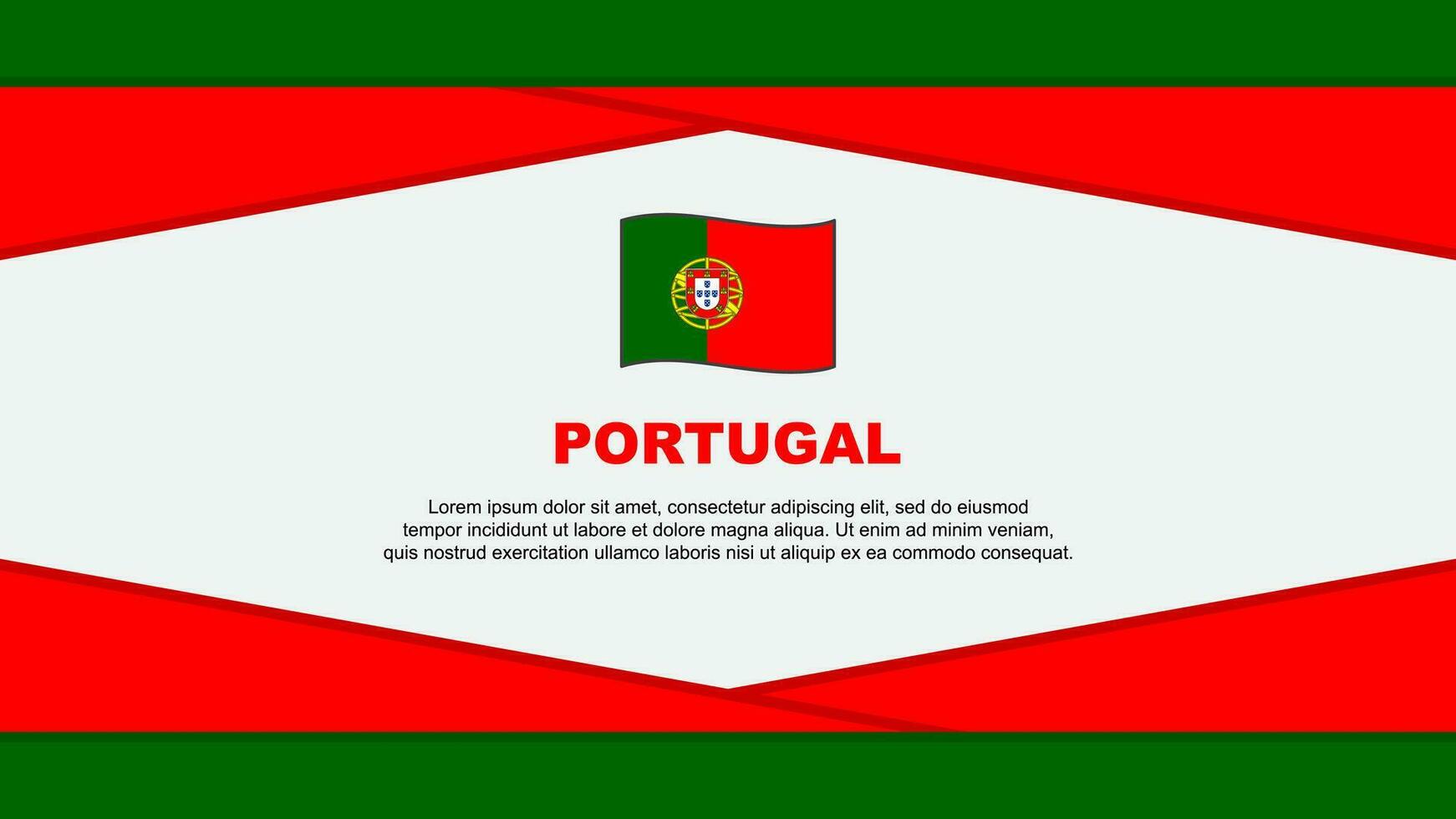 Portugal bandera resumen antecedentes diseño modelo. Portugal independencia día bandera dibujos animados vector ilustración. Portugal vector