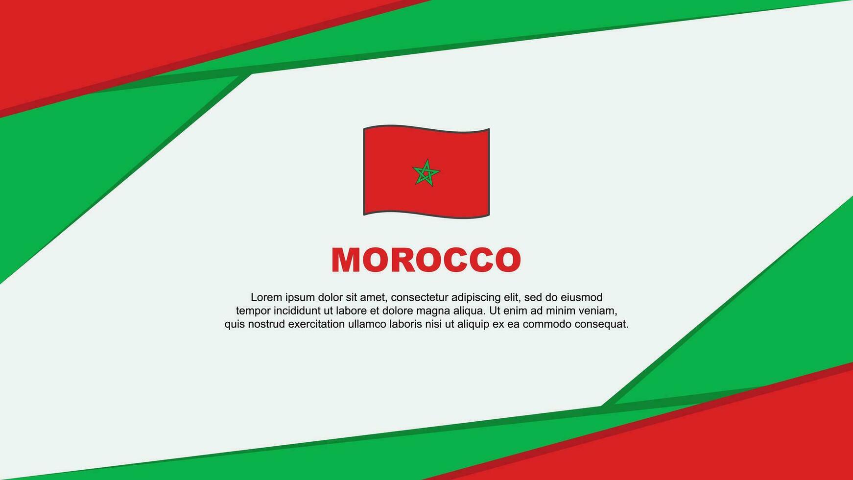 Marruecos bandera resumen antecedentes diseño modelo. Marruecos independencia día bandera dibujos animados vector ilustración. Marruecos diseño