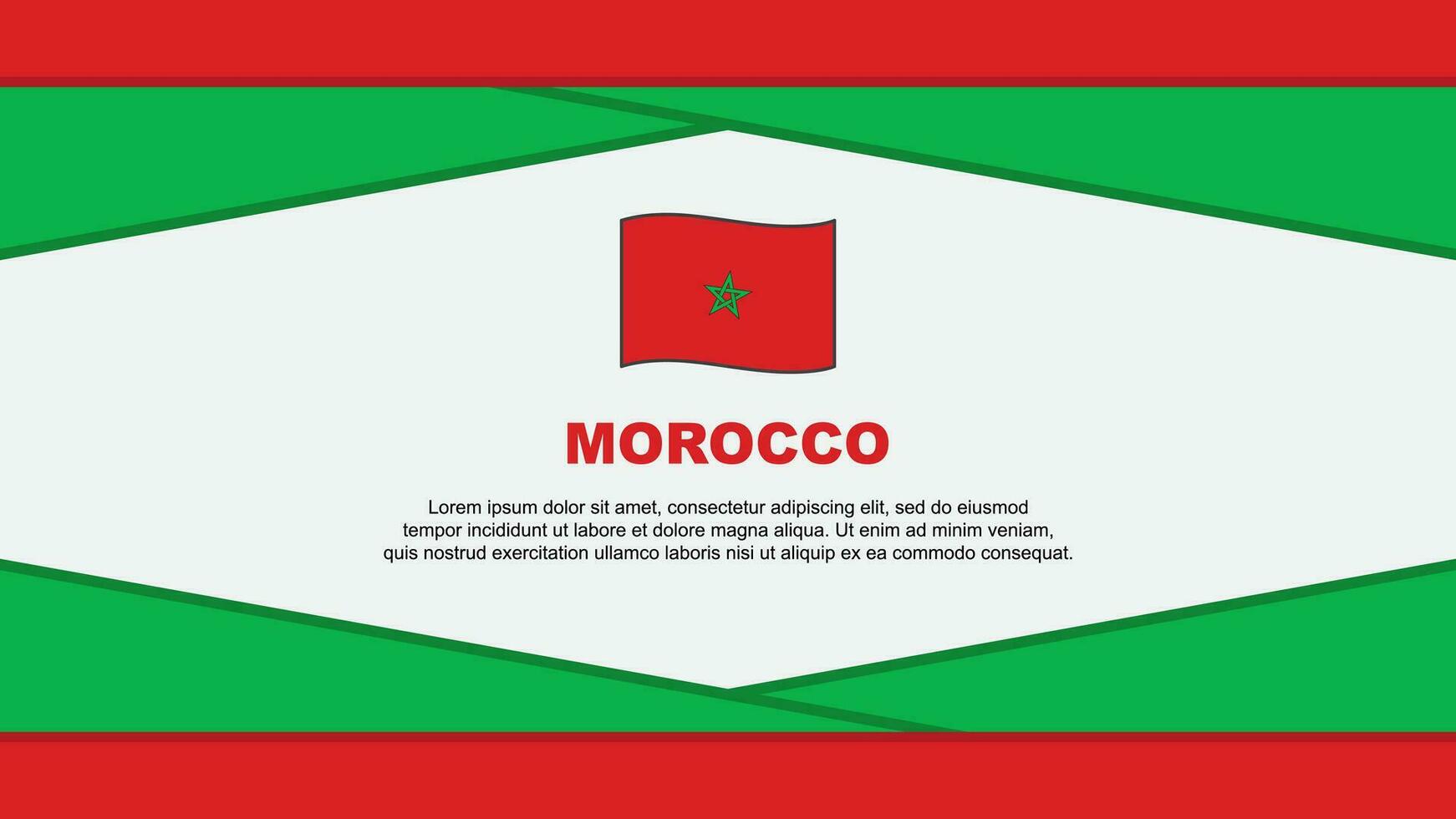Marruecos bandera resumen antecedentes diseño modelo. Marruecos independencia día bandera dibujos animados vector ilustración. Marruecos vector