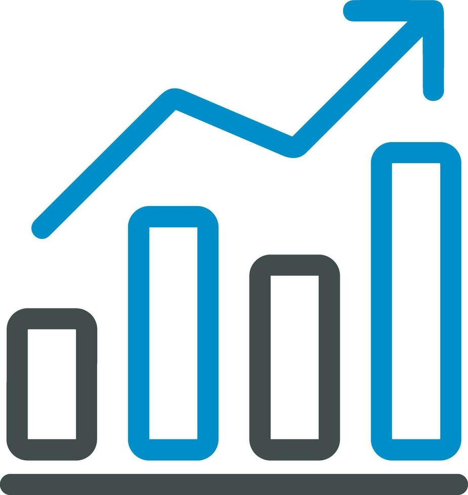 Growth business icon symbol vector image. Illustration of the progress outline infographic strategy  development design image