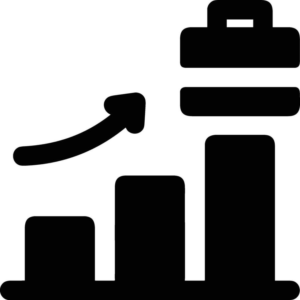 Growth business icon symbol vector image. Illustration of the progress outline infographic strategy  development design image