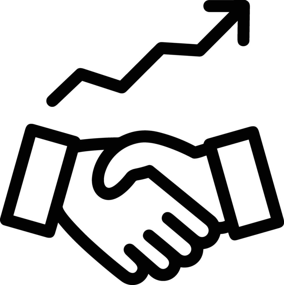 Growth business icon symbol vector image. Illustration of the progress outline infographic strategy  development design image