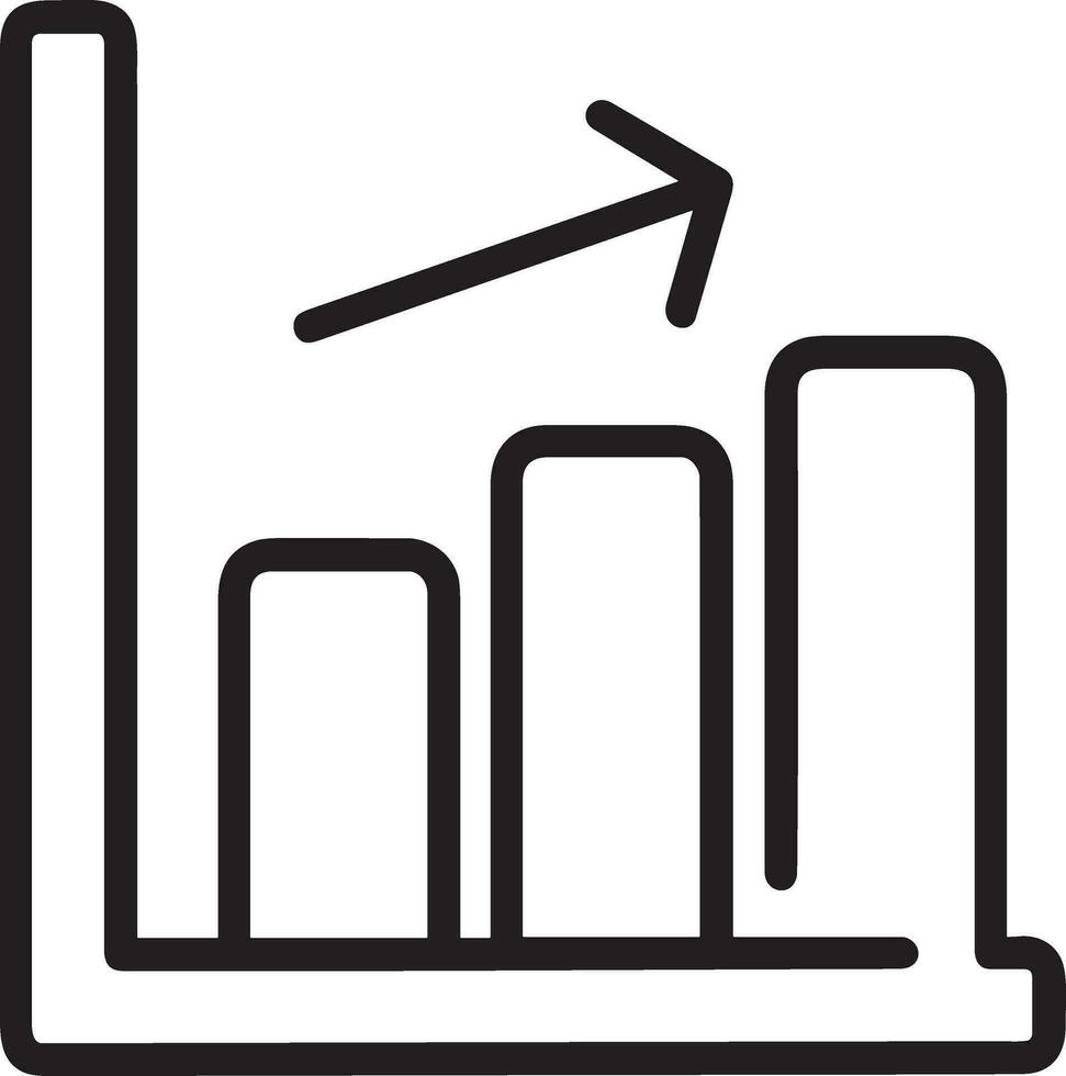 crecimiento negocio icono símbolo vector imagen. ilustración de el Progreso contorno infografía estrategia desarrollo diseño imagen