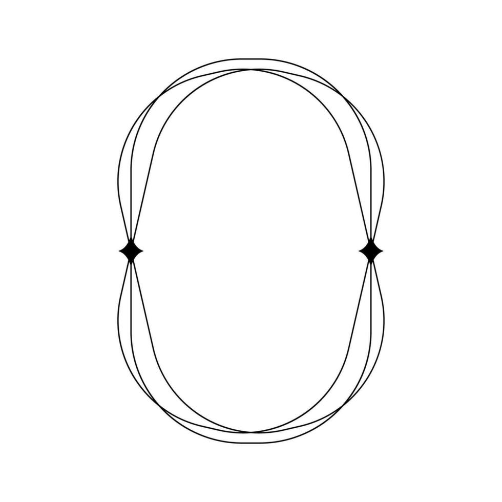 estético frontera marco decoración , Boda decoración , geométrico marco frontera modelo vector