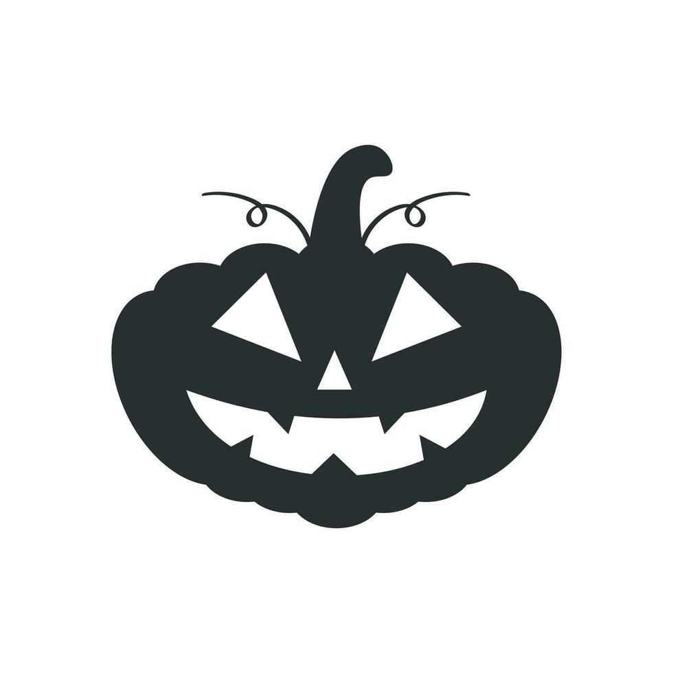 Halloween Pumpkin Silhouette Vector , Halloween Celebration Element
