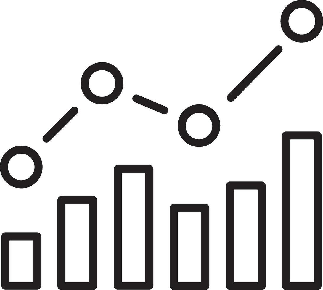 crecimiento negocio icono símbolo vector imagen. ilustración de el Progreso contorno infografía estrategia desarrollo diseño imagen