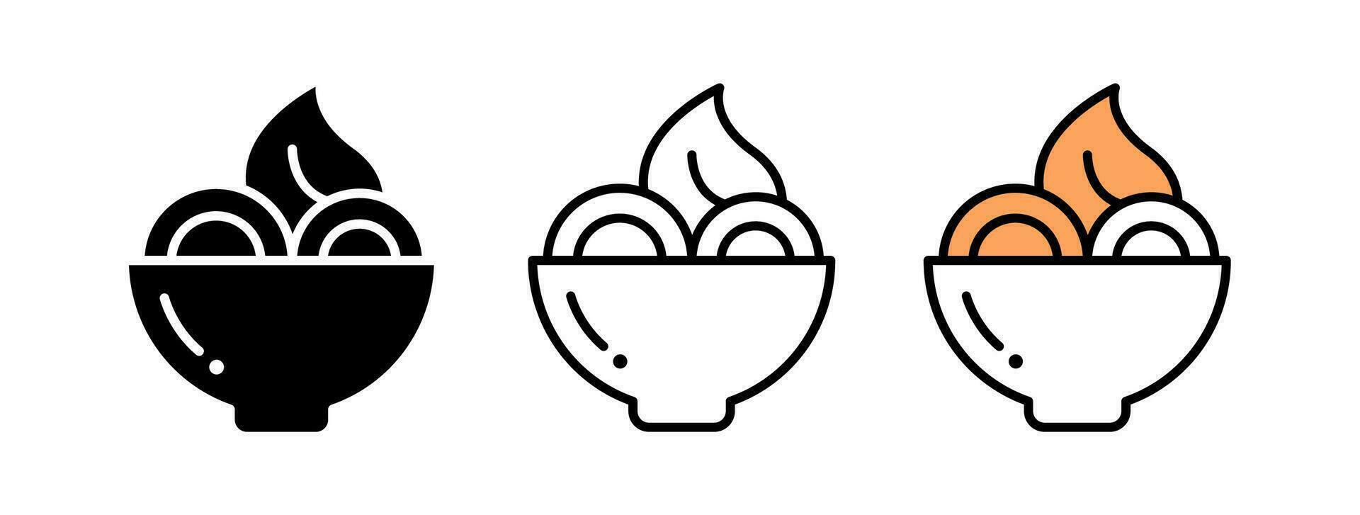 Food Icon Vector . Food Menu Icon Element . Food Outline Vector .