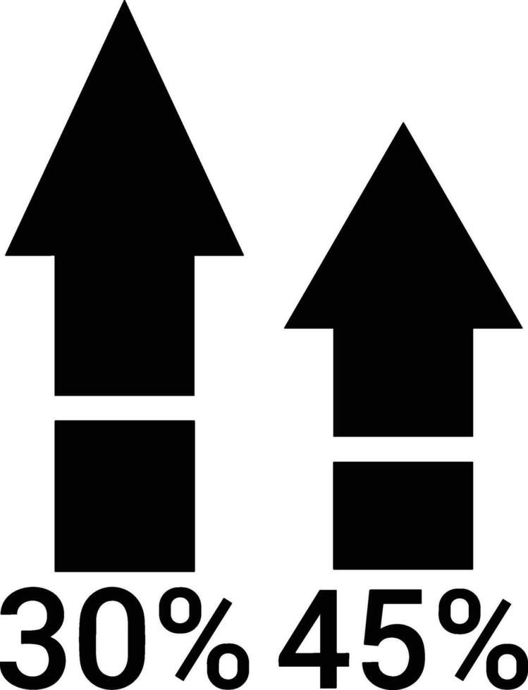 Growth business icon symbol vector image. Illustration of the progress outline infographic strategy  development design image