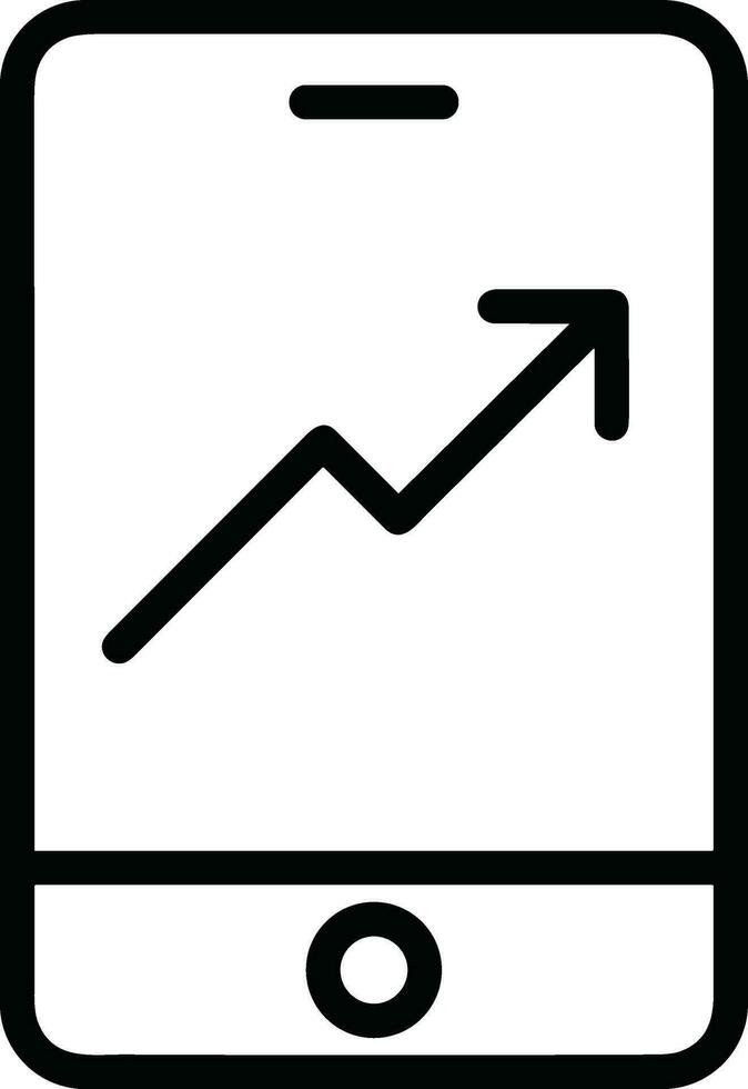 Growth business icon symbol vector image. Illustration of the progress outline infographic strategy  development design image