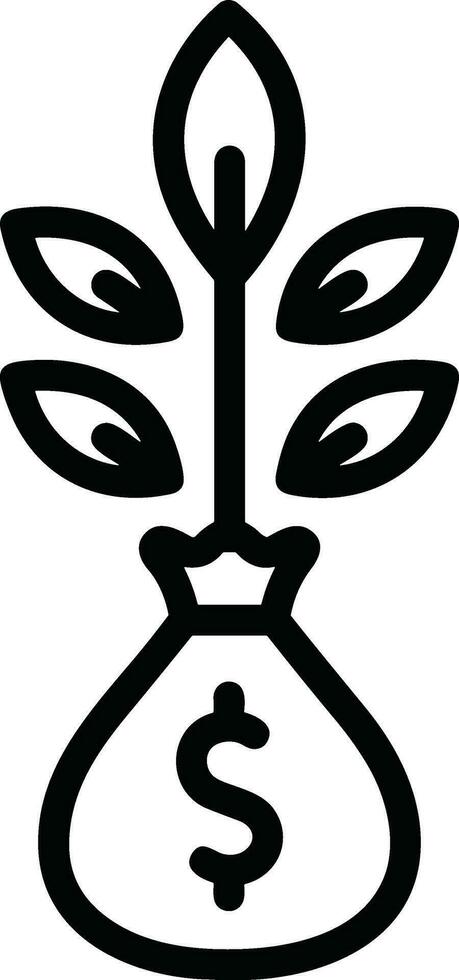 Growth business icon symbol vector image. Illustration of the progress outline infographic strategy  development design image