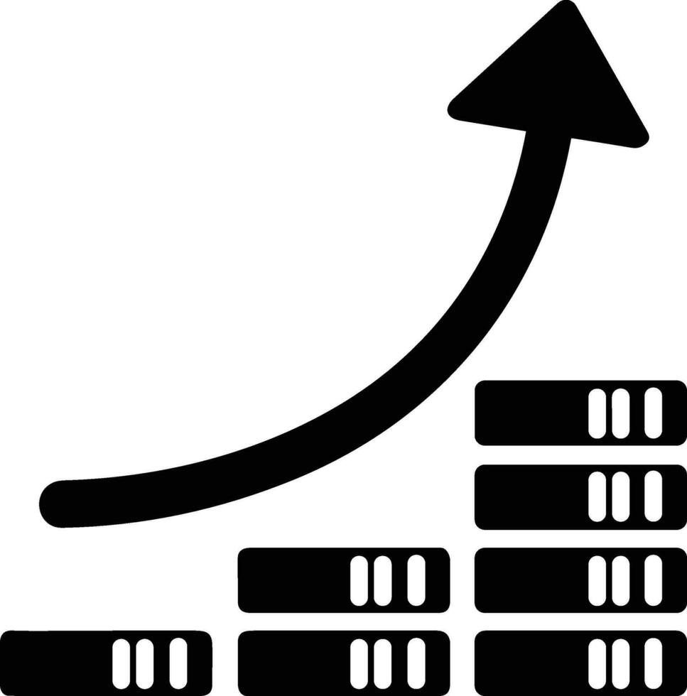 crecimiento negocio icono símbolo vector imagen. ilustración de el Progreso contorno infografía estrategia desarrollo diseño imagen