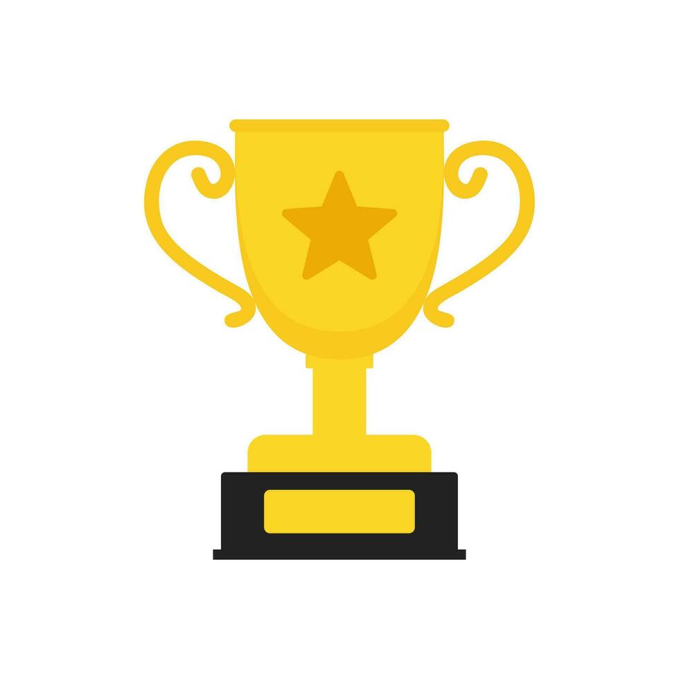 Award Trophy Illustration Winner Vector , Champion Vector Element