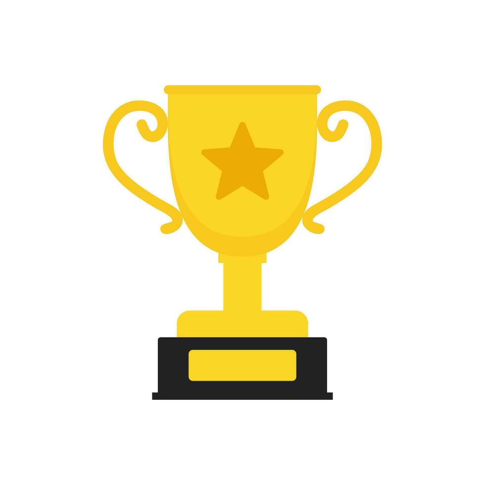 Award Trophy Illustration Winner Vector , Champion Vector Element