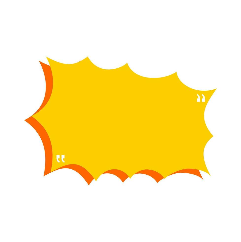 Text Box Element Vector , Comment Shape Illustration , Quote Element Vector