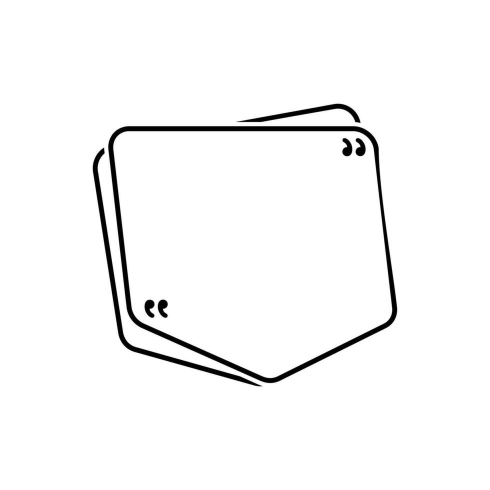 Text Box Line Vector , Outline Text Box Template , Comment Vector , Quote Line Shape