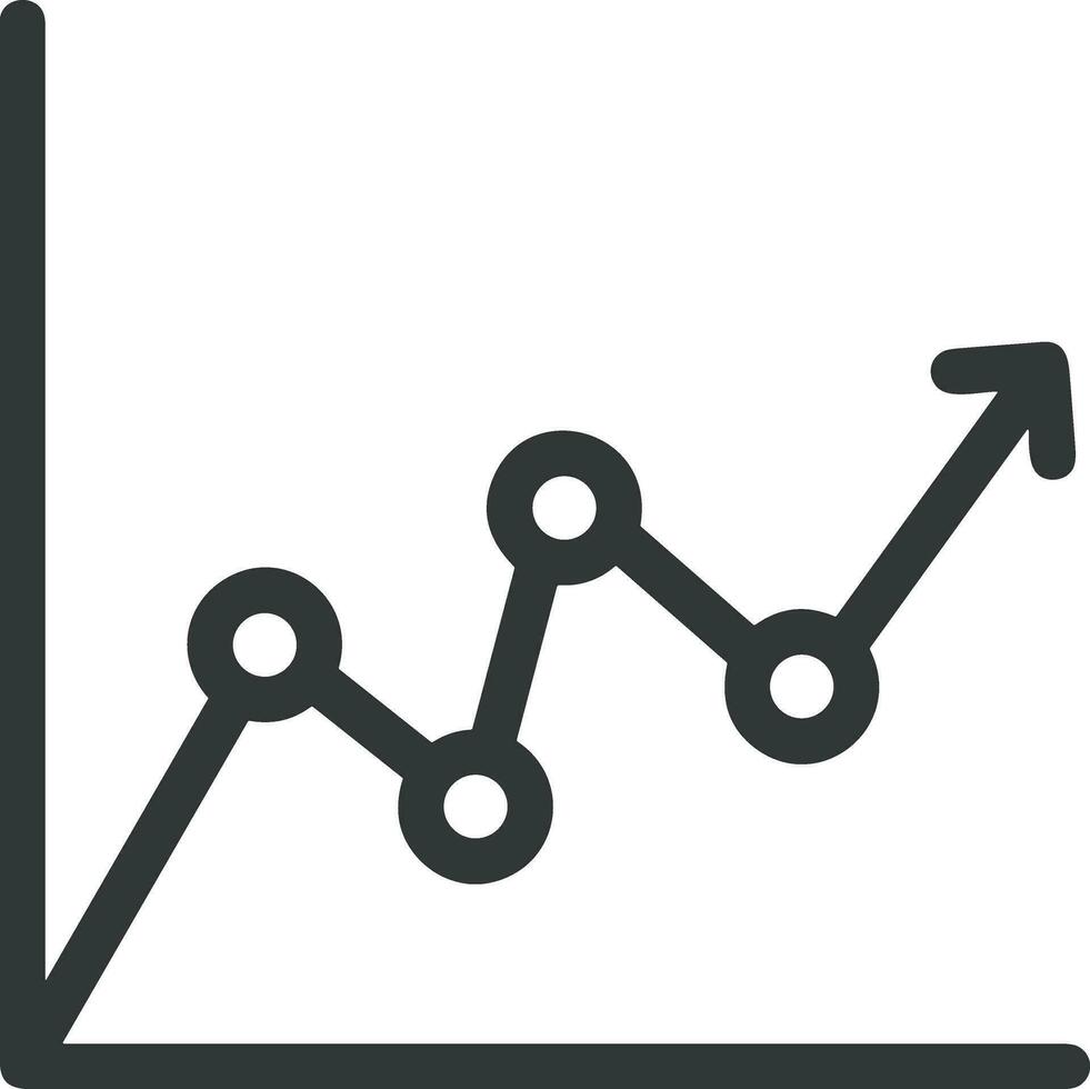 Growth business icon symbol vector image. Illustration of the progress outline infographic strategy  development design image