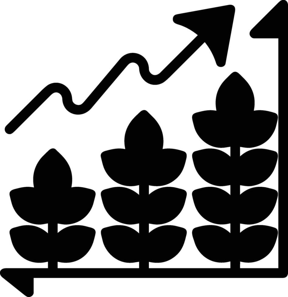 Growth business icon symbol vector image. Illustration of the progress outline infographic strategy  development design image