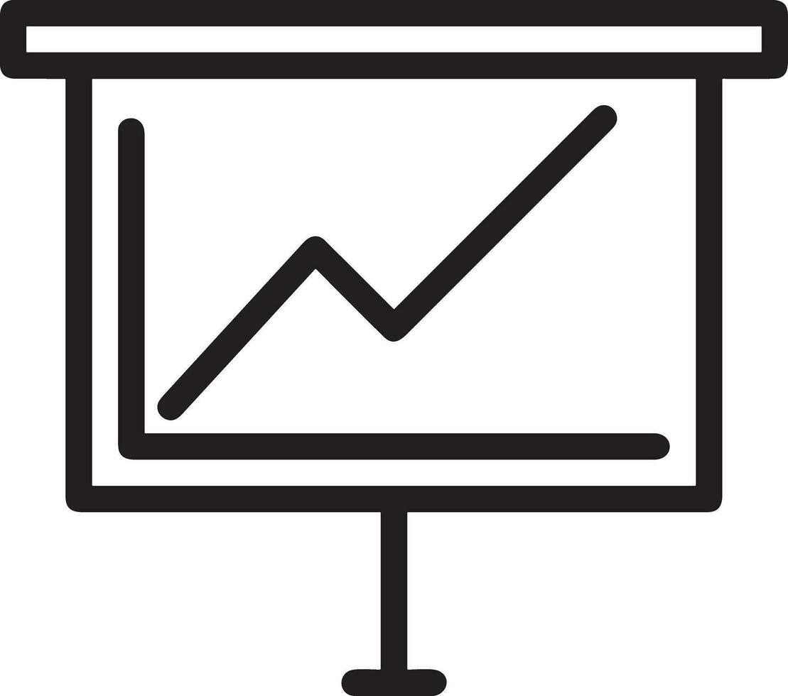 Growth business icon symbol vector image. Illustration of the progress outline infographic strategy  development design image