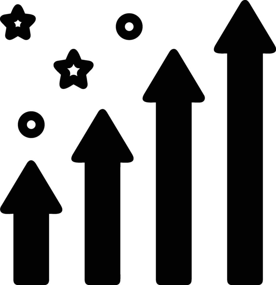 Growth business icon symbol vector image. Illustration of the progress outline infographic strategy  development design image