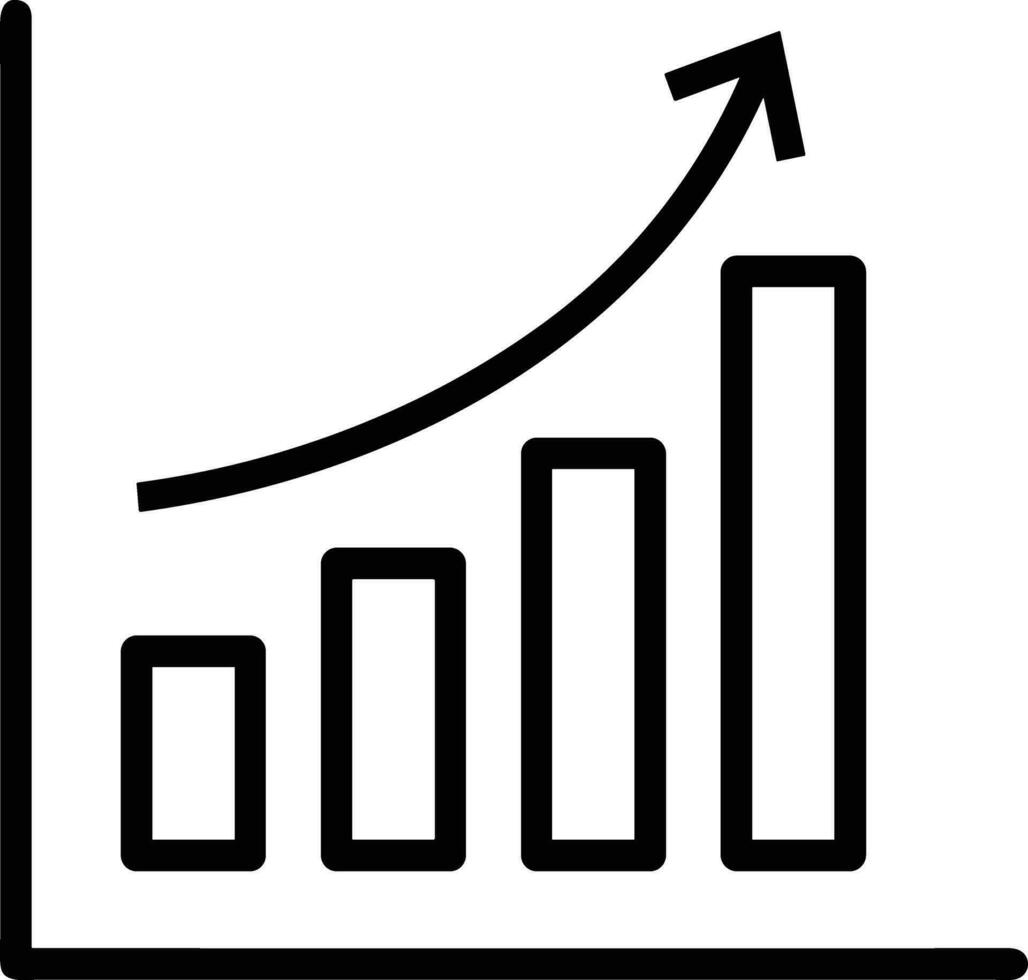 crecimiento negocio icono símbolo vector imagen. ilustración de el Progreso contorno infografía estrategia desarrollo diseño imagen