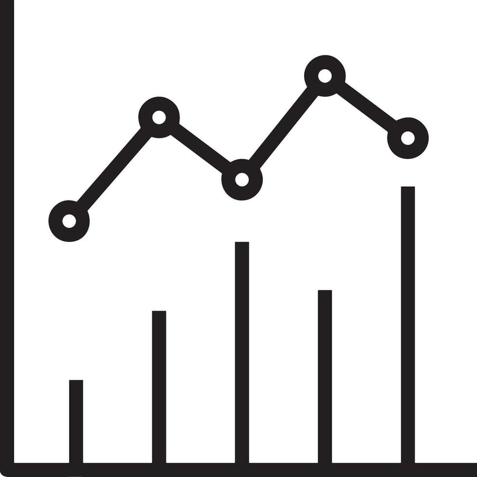 Growth business icon symbol vector image. Illustration of the progress outline infographic strategy  development design image