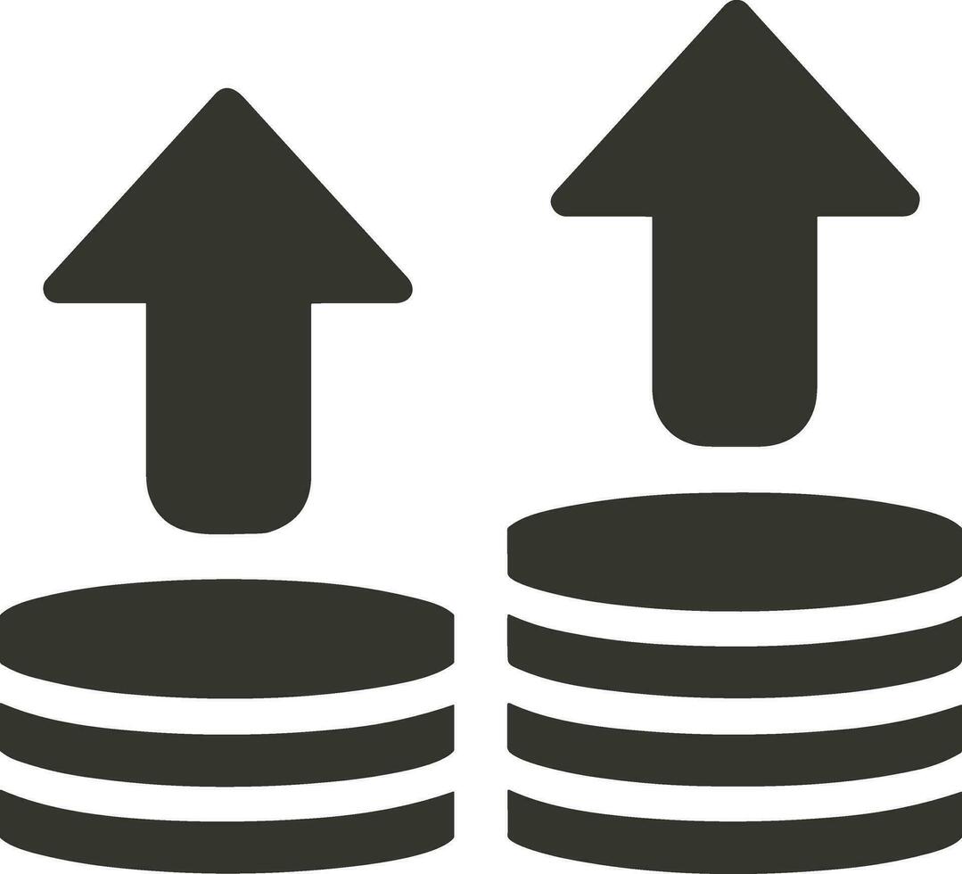 Growth business icon symbol vector image. Illustration of the progress outline infographic strategy  development design image