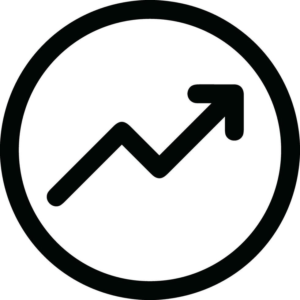 Growth business icon symbol vector image. Illustration of the progress outline infographic strategy  development design image