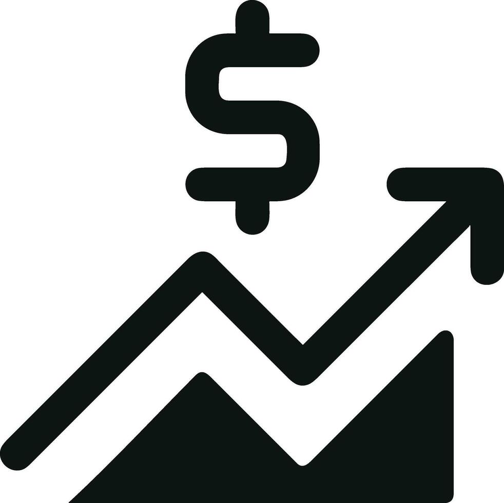 Growth business icon symbol vector image. Illustration of the progress outline infographic strategy  development design image