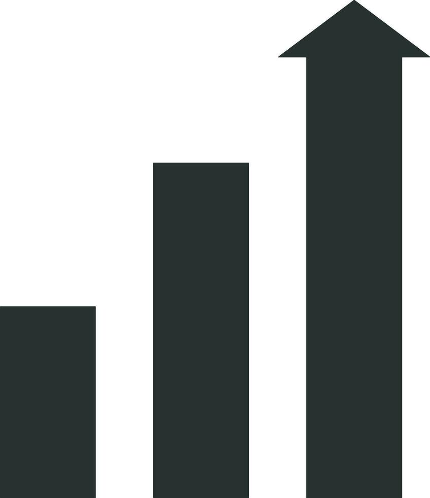 Growth business icon symbol vector image. Illustration of the progress outline infographic strategy  development design image