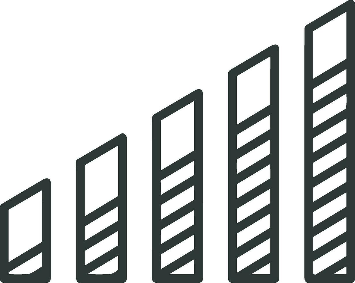 Growth business icon symbol vector image. Illustration of the progress outline infographic strategy  development design image