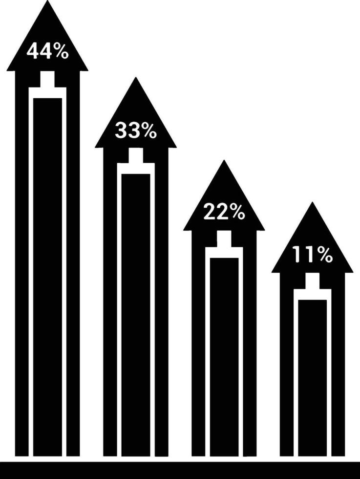 Growth business icon symbol vector image. Illustration of the progress outline infographic strategy  development design image