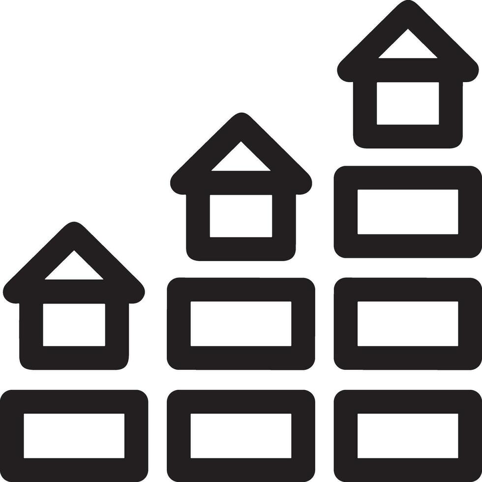 Growth business icon symbol vector image. Illustration of the progress outline infographic strategy  development design image