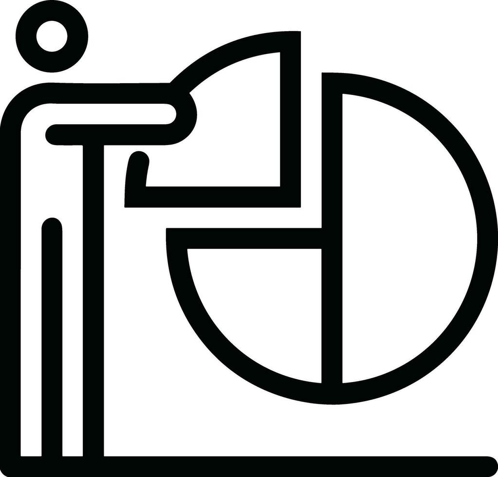 Growth business icon symbol vector image. Illustration of the progress outline infographic strategy  development design image