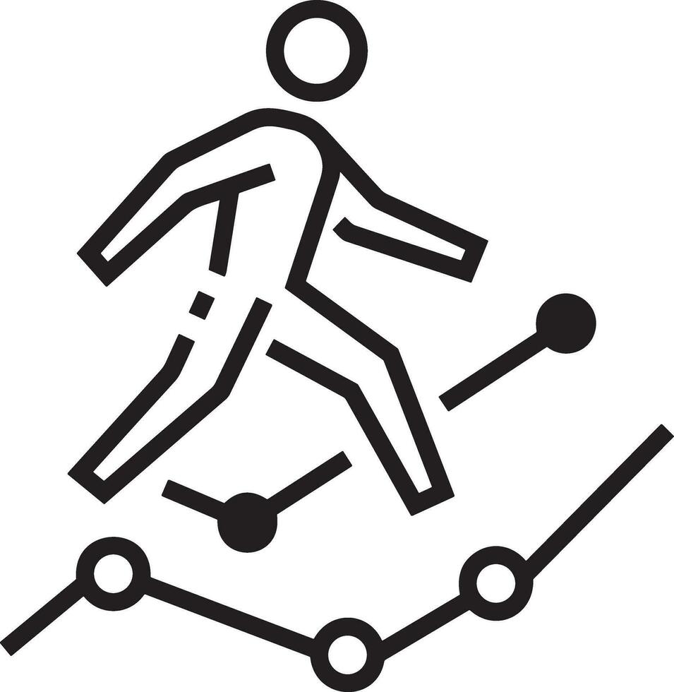 Growth business icon symbol vector image. Illustration of the progress outline infographic strategy  development design image