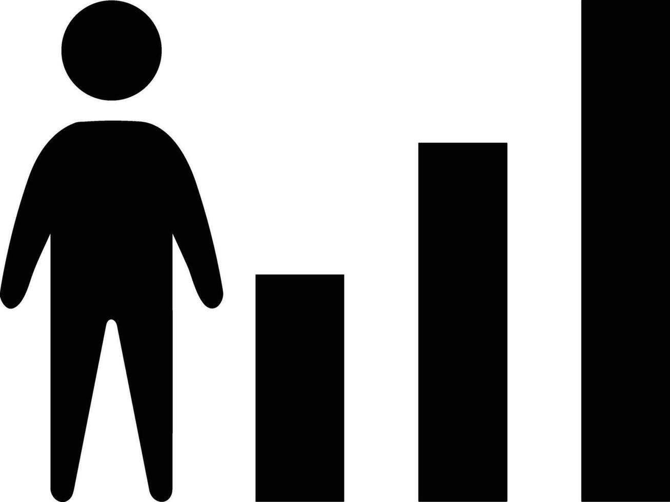 Growth business icon symbol vector image. Illustration of the progress outline infographic strategy  development design image