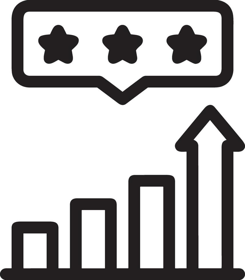 Growth business icon symbol vector image. Illustration of the progress outline infographic strategy  development design image