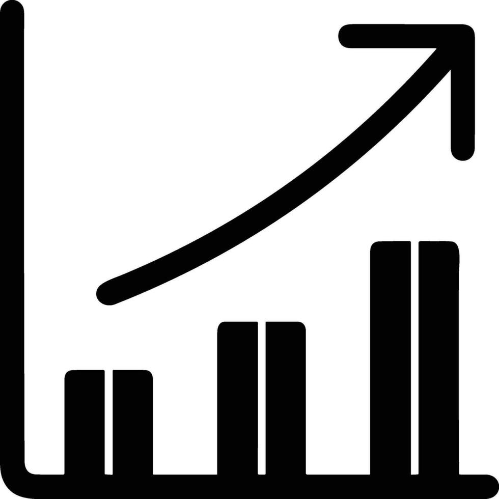 Growth business icon symbol vector image. Illustration of the progress outline infographic strategy  development design image