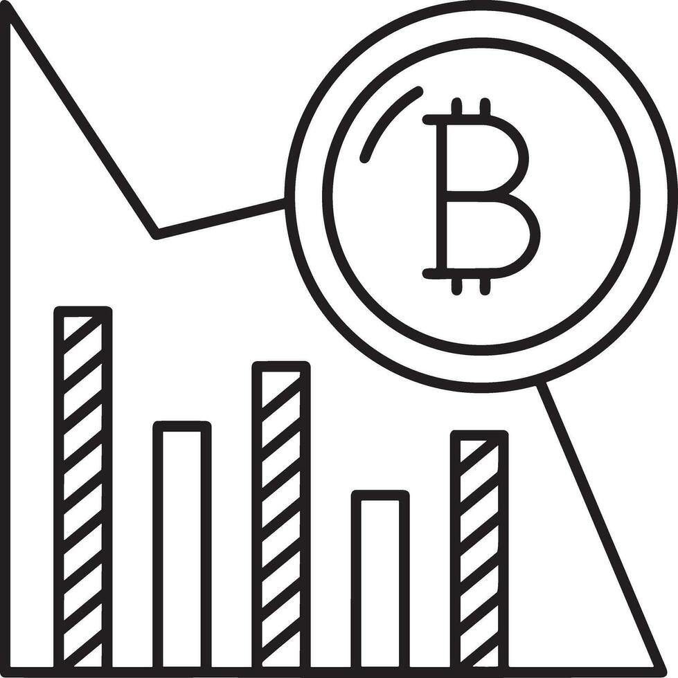 Growth business icon symbol vector image. Illustration of the progress outline infographic strategy  development design image
