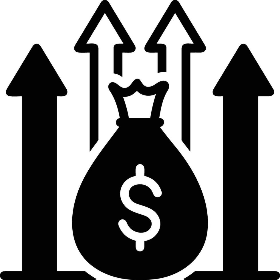 Growth business icon symbol vector image. Illustration of the progress outline infographic strategy  development design image